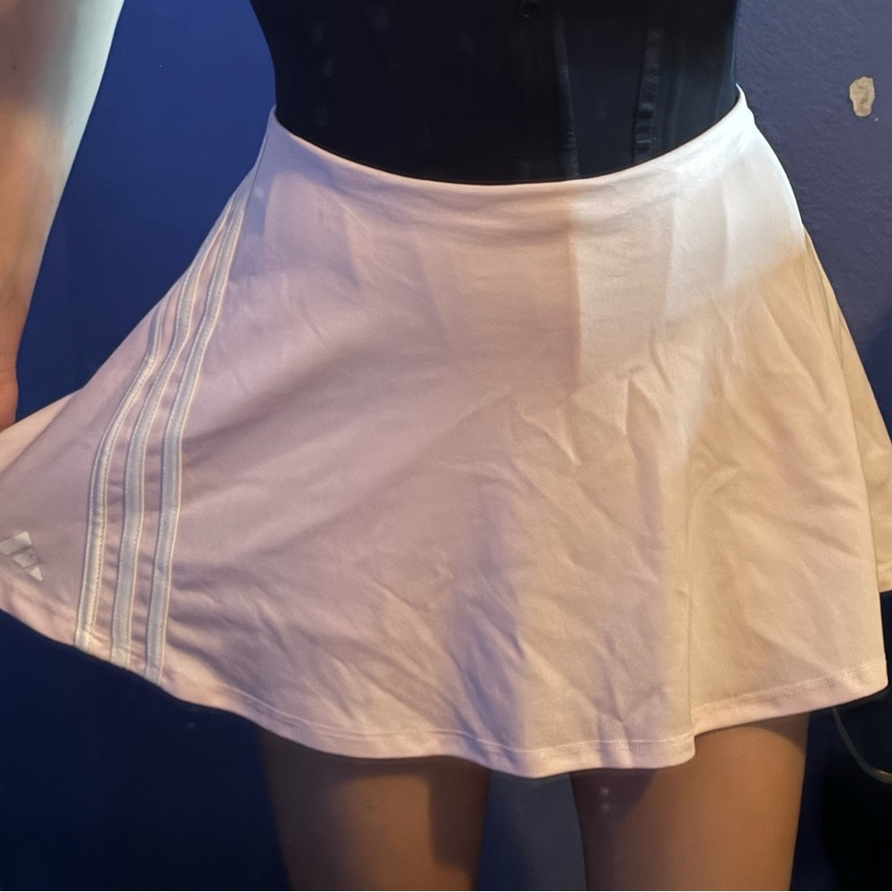baby pink adidas tennis skirt